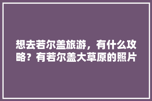 想去若尔盖旅游，有什么攻略？有若尔盖大草原的照片可以分享一下吗「国内草原旅游哪最好」