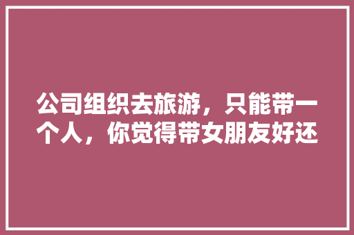 公司组织去旅游，只能带一个人，你觉得带女朋友好还是带妈妈好「企业旅游流程」 公司组织去旅游，只能带一个人，你觉得带女朋友好还是带妈妈好「企业旅游流程」 旅游指南