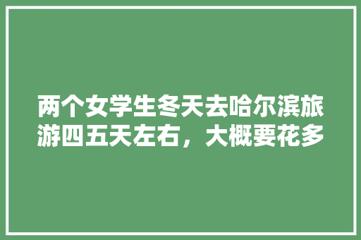 两个女学生冬天去哈尔滨旅游四五天左右，大概要花多少钱「国内旅游攻略学生双人游玩」 两个女学生冬天去哈尔滨旅游四五天左右，大概要花多少钱「国内旅游攻略学生双人游玩」 旅游指南
