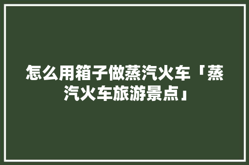 怎么用箱子做蒸汽火车「蒸汽火车旅游景点」 怎么用箱子做蒸汽火车「蒸汽火车旅游景点」 时尚潮流