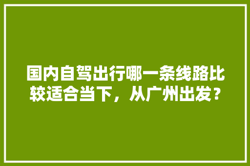国内自驾出行哪一条线路比较适合当下，从广州出发？大神们「广州出发旅游线路」 国内自驾出行哪一条线路比较适合当下，从广州出发？大神们「广州出发旅游线路」 美食食谱