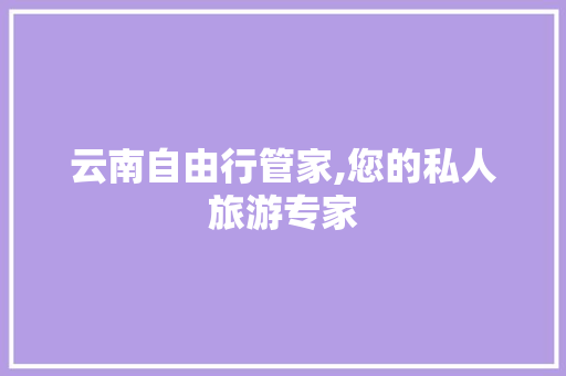 云南自由行管家,您的私人旅游专家