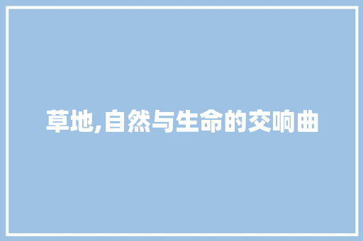 草地,自然与生命的交响曲